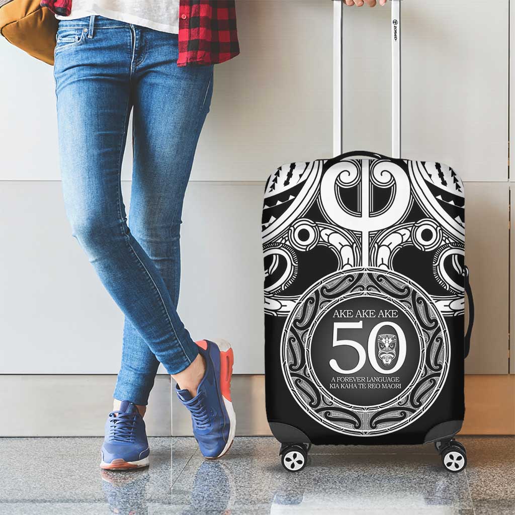 Kia Kaha Te Reo Maori New Zealand Luggage Cover 50th Anniversary Ake Ake Ake - Aussie Hoodie