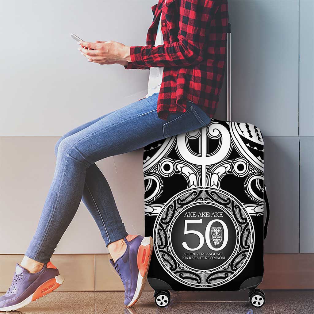 Kia Kaha Te Reo Maori New Zealand Luggage Cover 50th Anniversary Ake Ake Ake - Aussie Hoodie