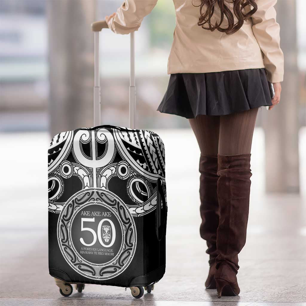 Kia Kaha Te Reo Maori New Zealand Luggage Cover 50th Anniversary Ake Ake Ake - Aussie Hoodie