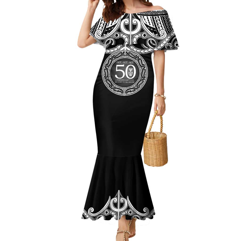 Kia Kaha Te Reo Maori New Zealand Mermaid Dress 50th Anniversary Ake Ake Ake - Aussie Hoodie