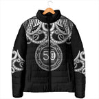 Kia Kaha Te Reo Maori New Zealand Padded Jacket 50th Anniversary Ake Ake Ake - Aussie Hoodie