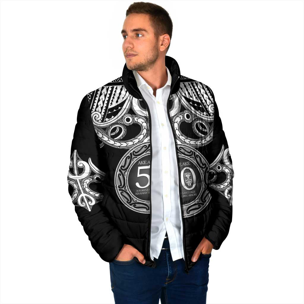 Kia Kaha Te Reo Maori New Zealand Padded Jacket 50th Anniversary Ake Ake Ake - Aussie Hoodie