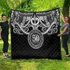 Kia Kaha Te Reo Maori New Zealand Quilt 50th Anniversary Ake Ake Ake - Aussie Hoodie