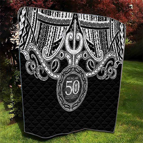 Kia Kaha Te Reo Maori New Zealand Quilt 50th Anniversary Ake Ake Ake - Aussie Hoodie