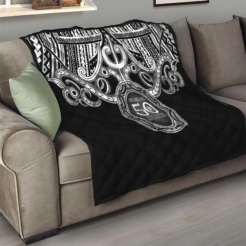 Kia Kaha Te Reo Maori New Zealand Quilt 50th Anniversary Ake Ake Ake - Aussie Hoodie