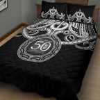 Kia Kaha Te Reo Maori New Zealand Quilt Bed Set 50th Anniversary Ake Ake Ake - Aussie Hoodie