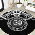 Kia Kaha Te Reo Maori New Zealand Round Carpet 50th Anniversary Ake Ake Ake - Aussie Hoodie