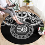 Kia Kaha Te Reo Maori New Zealand Round Carpet 50th Anniversary Ake Ake Ake - Aussie Hoodie