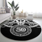 Kia Kaha Te Reo Maori New Zealand Round Carpet 50th Anniversary Ake Ake Ake - Aussie Hoodie