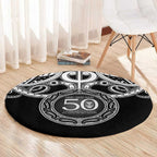 Kia Kaha Te Reo Maori New Zealand Round Carpet 50th Anniversary Ake Ake Ake - Aussie Hoodie