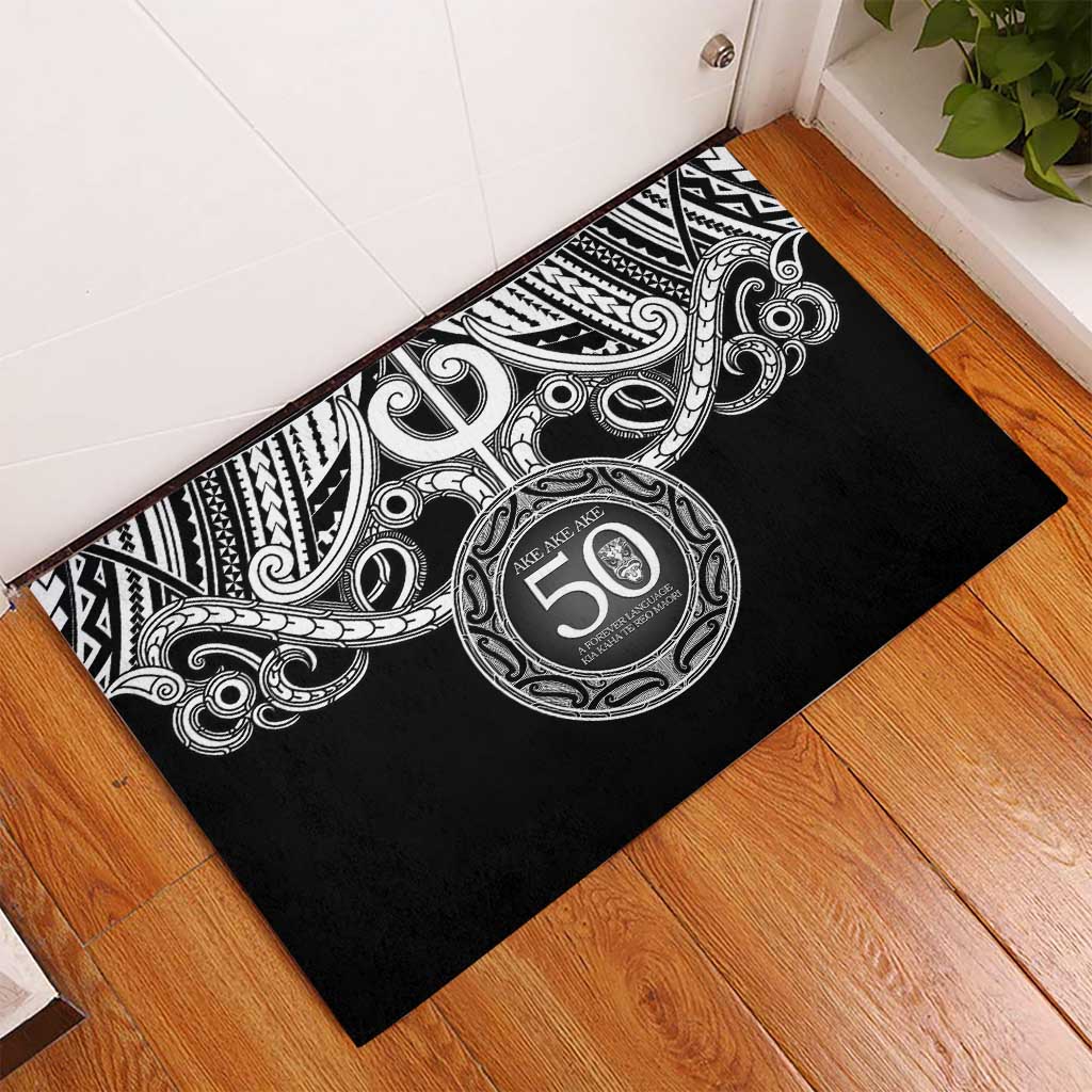 Kia Kaha Te Reo Maori New Zealand Rubber Doormat 50th Anniversary Ake Ake Ake - Aussie Hoodie