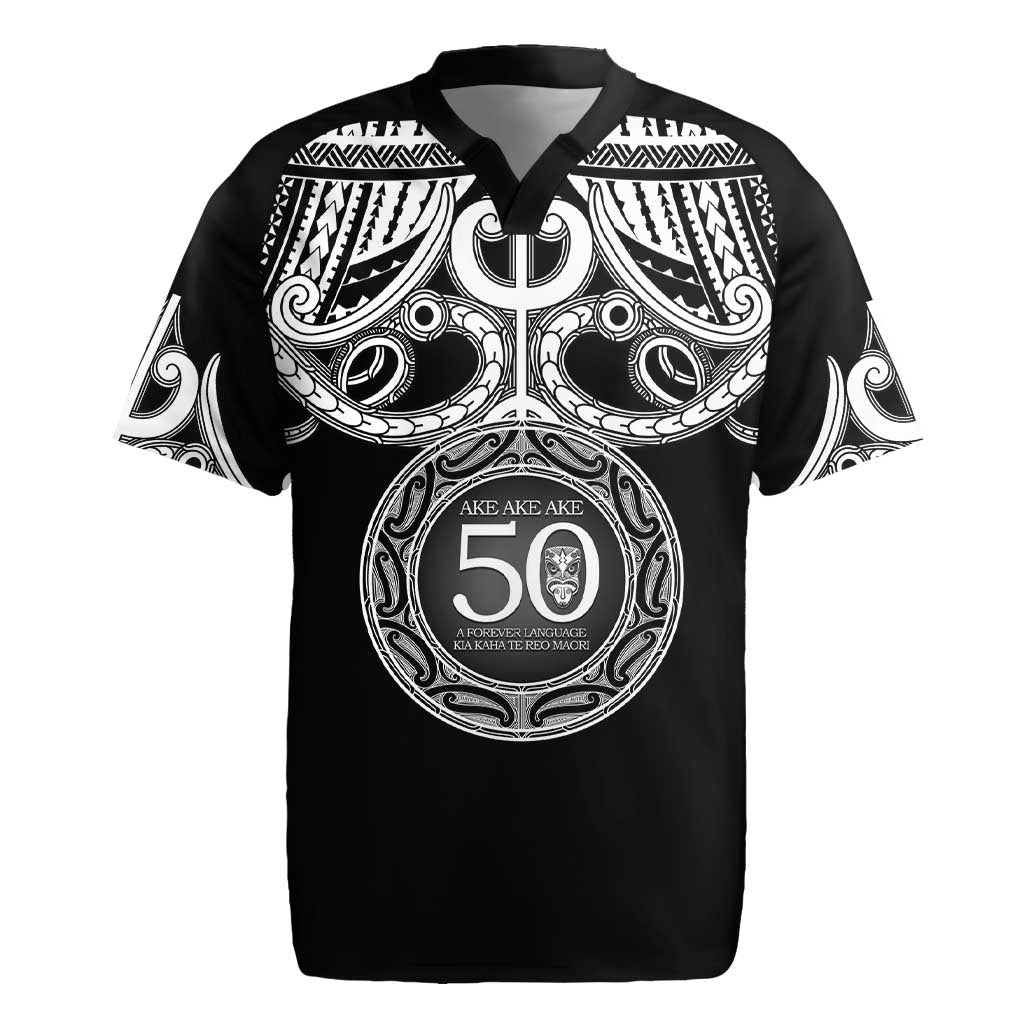 Kia Kaha Te Reo Maori New Zealand Rugby Jersey 50th Anniversary Ake Ake Ake - Aussie Hoodie