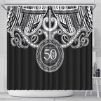 Kia Kaha Te Reo Maori New Zealand Shower Curtain 50th Anniversary Ake Ake Ake - Aussie Hoodie