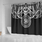 Kia Kaha Te Reo Maori New Zealand Shower Curtain 50th Anniversary Ake Ake Ake - Aussie Hoodie