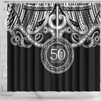 Kia Kaha Te Reo Maori New Zealand Shower Curtain 50th Anniversary Ake Ake Ake - Aussie Hoodie