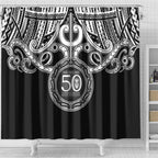 Kia Kaha Te Reo Maori New Zealand Shower Curtain 50th Anniversary Ake Ake Ake - Aussie Hoodie