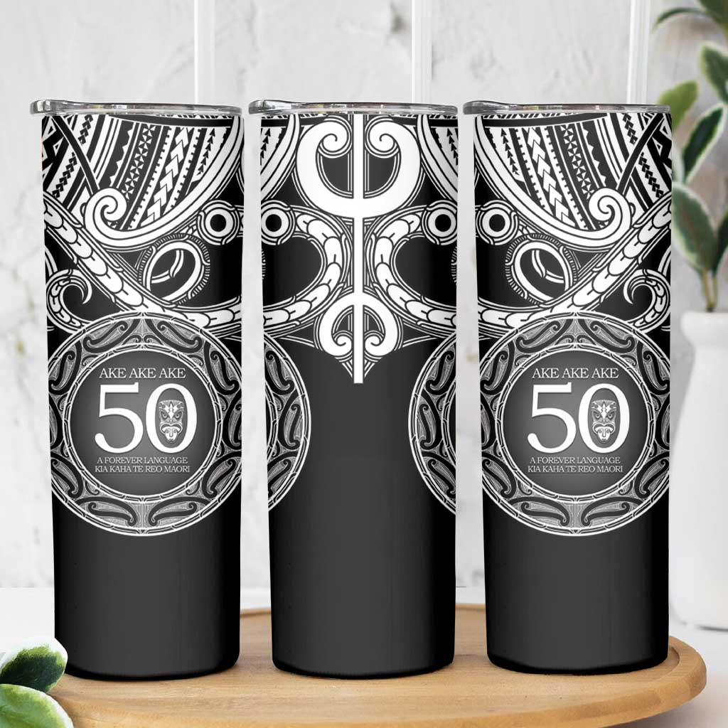 Kia Kaha Te Reo Maori New Zealand Skinny Tumbler 50th Anniversary Ake Ake Ake - Aussie Hoodie