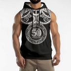 Kia Kaha Te Reo Maori New Zealand Sleeveless Hoodie 50th Anniversary Ake Ake Ake - Aussie Hoodie