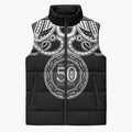 Kia Kaha Te Reo Maori New Zealand Sleeveless Puffer Jacket 50th Anniversary Ake Ake Ake - Aussie Hoodie