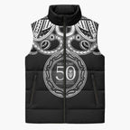 Kia Kaha Te Reo Maori New Zealand Sleeveless Puffer Jacket 50th Anniversary Ake Ake Ake - Aussie Hoodie