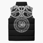 Kia Kaha Te Reo Maori New Zealand Sleeveless Puffer Jacket 50th Anniversary Ake Ake Ake - Aussie Hoodie