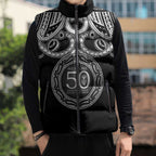 Kia Kaha Te Reo Maori New Zealand Sleeveless Puffer Jacket 50th Anniversary Ake Ake Ake - Aussie Hoodie