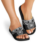 Kia Kaha Te Reo Maori New Zealand Slide Sandals 50th Anniversary Ake Ake Ake - Aussie Hoodie