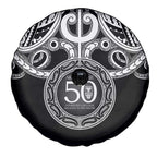 Kia Kaha Te Reo Maori New Zealand Spare Tire Cover 50th Anniversary Ake Ake Ake - Aussie Hoodie