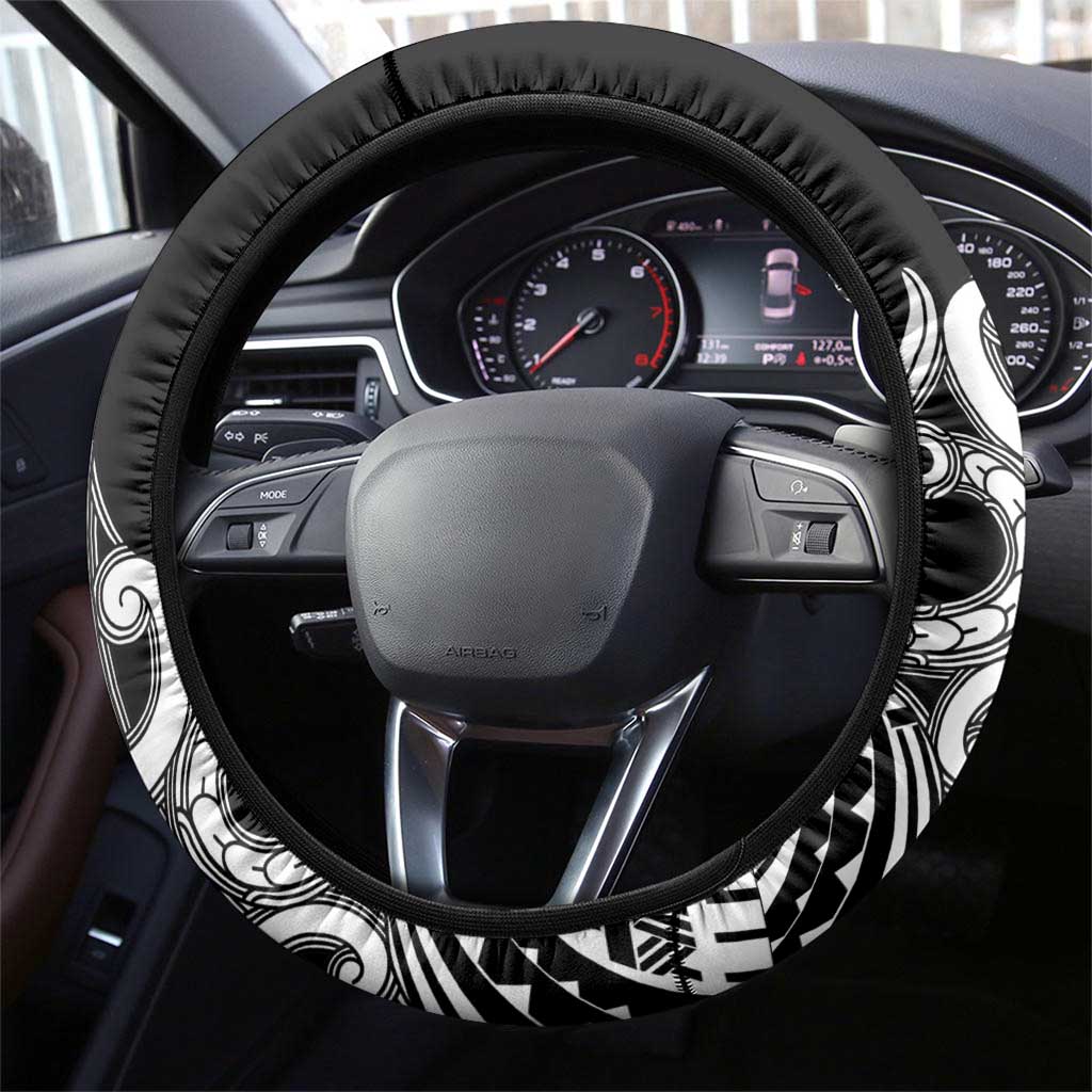 Kia Kaha Te Reo Maori New Zealand Steering Wheel Cover 50th Anniversary Ake Ake Ake - Aussie Hoodie