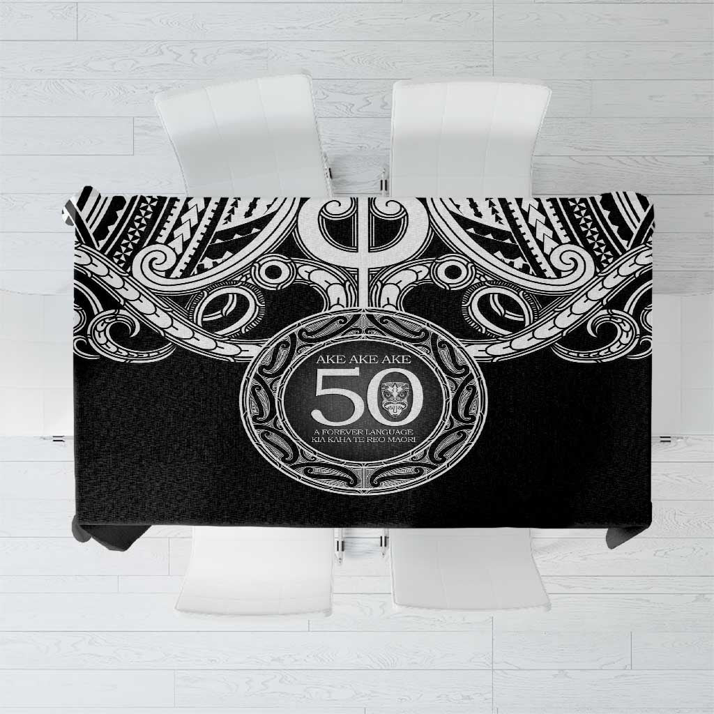 Kia Kaha Te Reo Maori New Zealand Tablecloth 50th Anniversary Ake Ake Ake - Aussie Hoodie