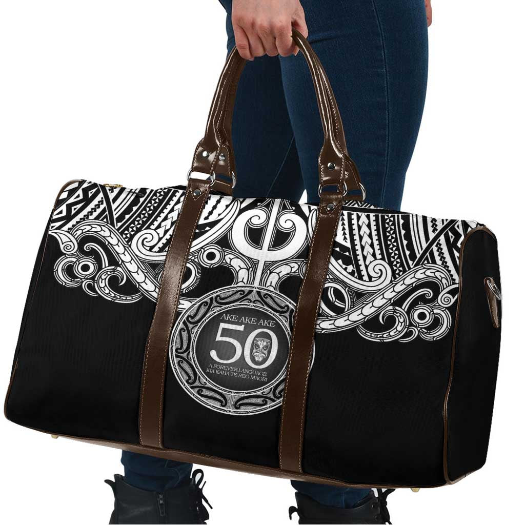 Kia Kaha Te Reo Maori New Zealand Travel Bag 50th Anniversary Ake Ake Ake - Aussie Hoodie