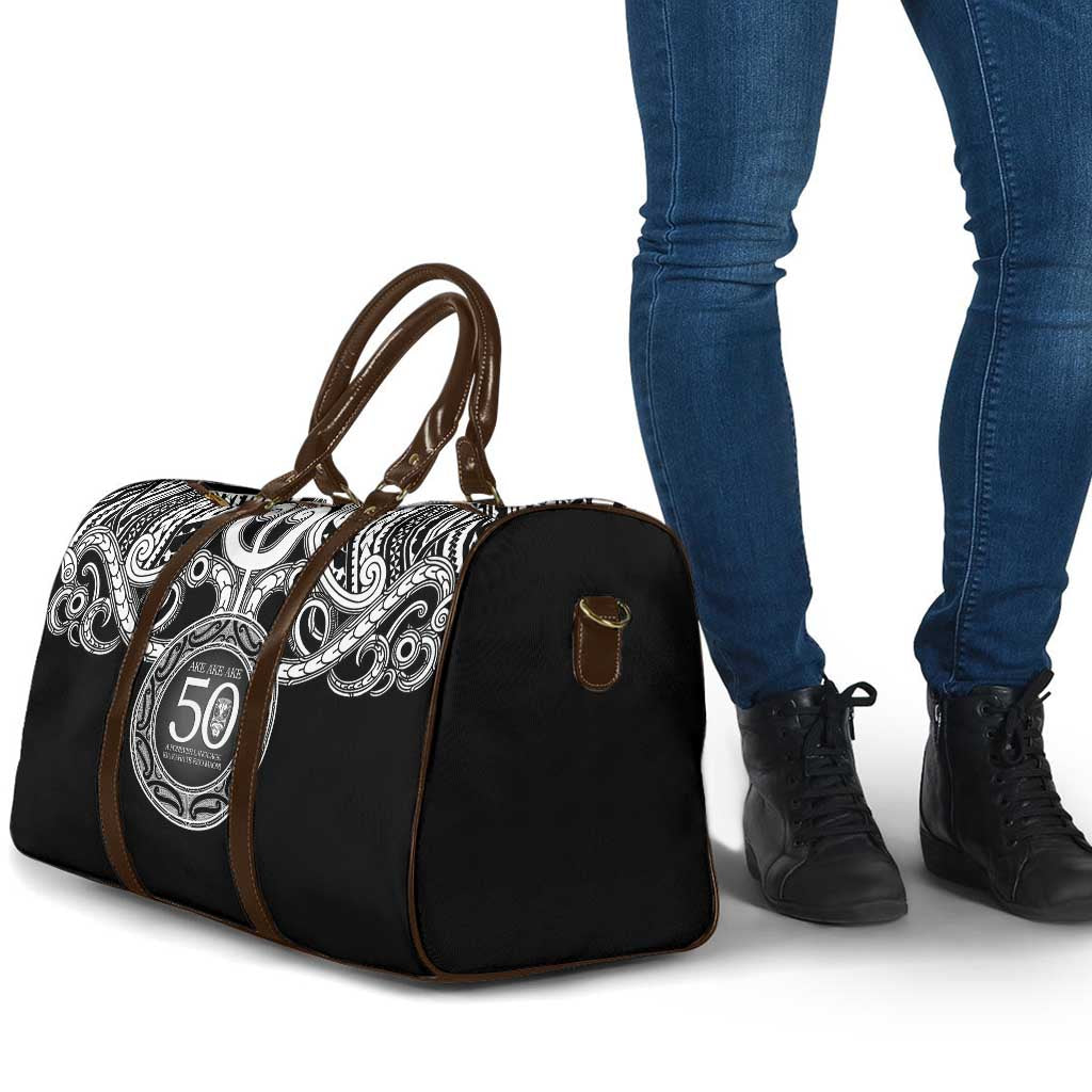 Kia Kaha Te Reo Maori New Zealand Travel Bag 50th Anniversary Ake Ake Ake - Aussie Hoodie