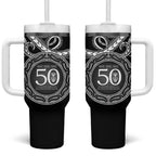 Kia Kaha Te Reo Maori New Zealand Tumbler With Handle 50th Anniversary Ake Ake Ake - Aussie Hoodie