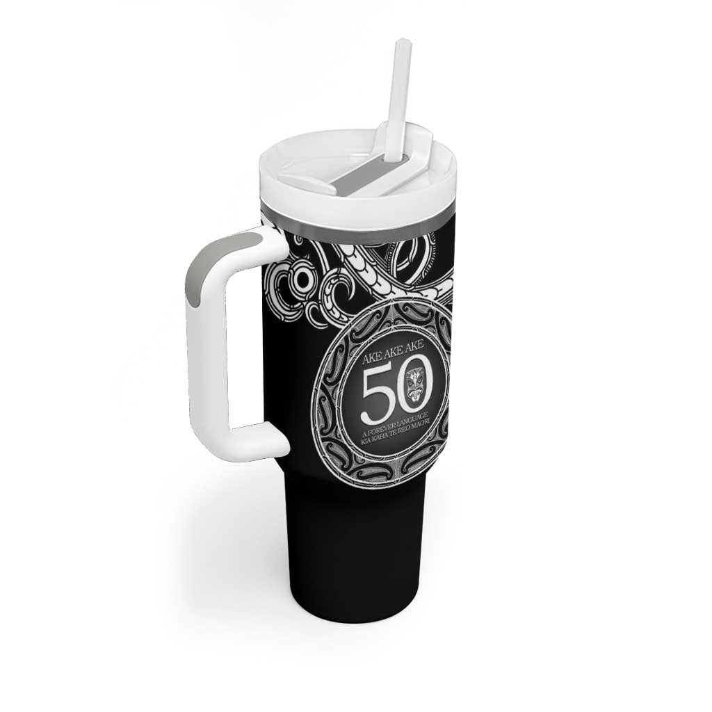 Kia Kaha Te Reo Maori New Zealand Tumbler With Handle 50th Anniversary Ake Ake Ake - Aussie Hoodie