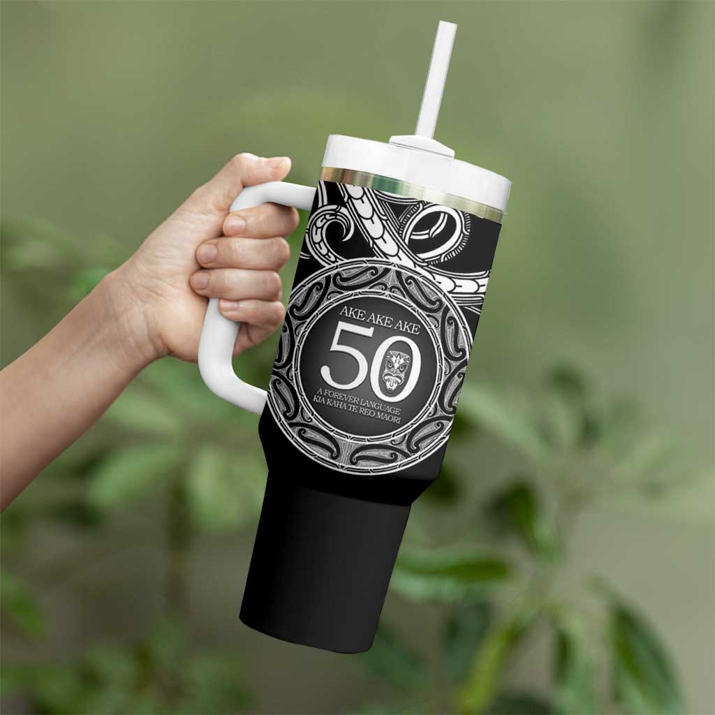 Kia Kaha Te Reo Maori New Zealand Tumbler With Handle 50th Anniversary Ake Ake Ake - Aussie Hoodie