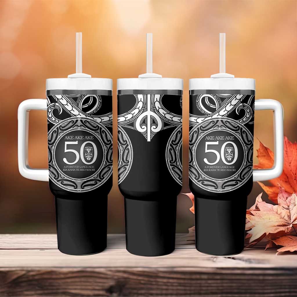Kia Kaha Te Reo Maori New Zealand Tumbler With Handle 50th Anniversary Ake Ake Ake - Aussie Hoodie