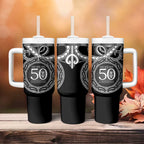 Kia Kaha Te Reo Maori New Zealand Tumbler With Handle 50th Anniversary Ake Ake Ake - Aussie Hoodie