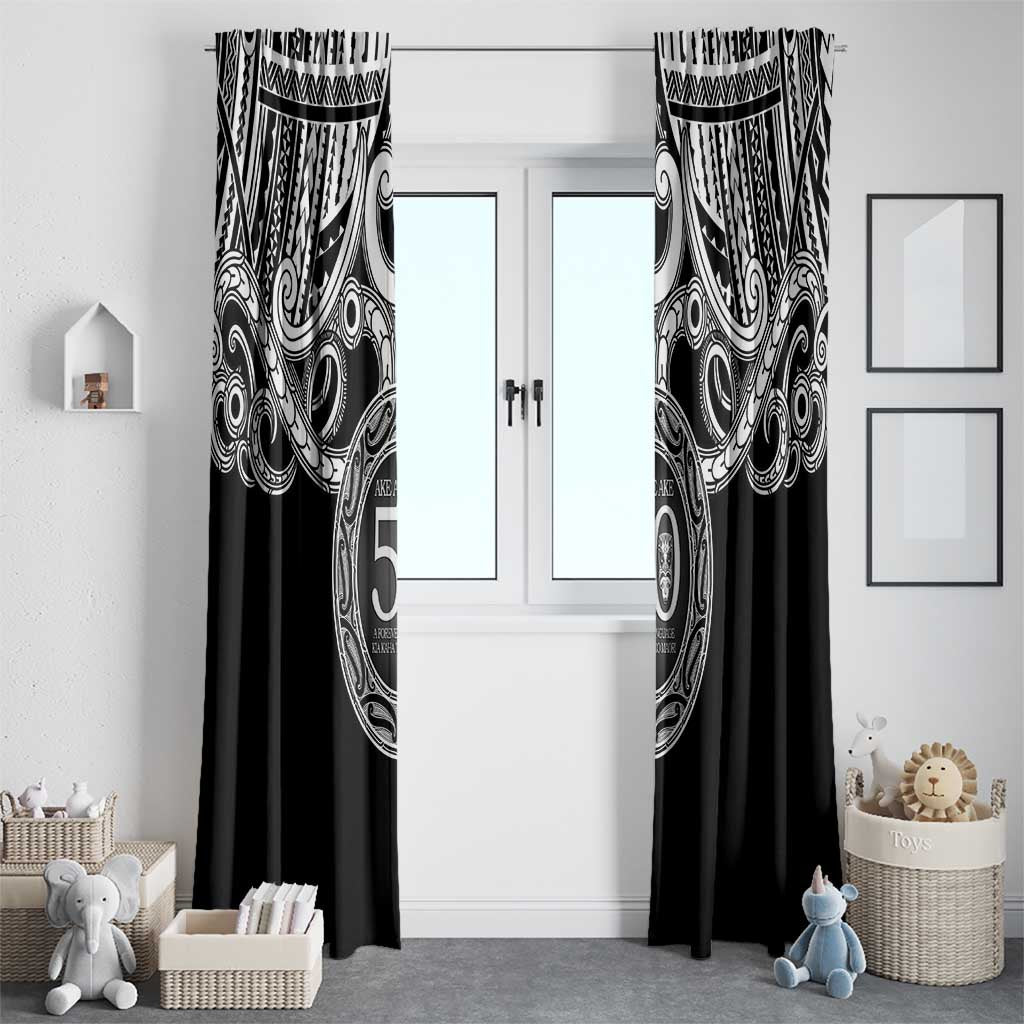 Kia Kaha Te Reo Maori New Zealand Window Curtain 50th Anniversary Ake Ake Ake - Aussie Hoodie