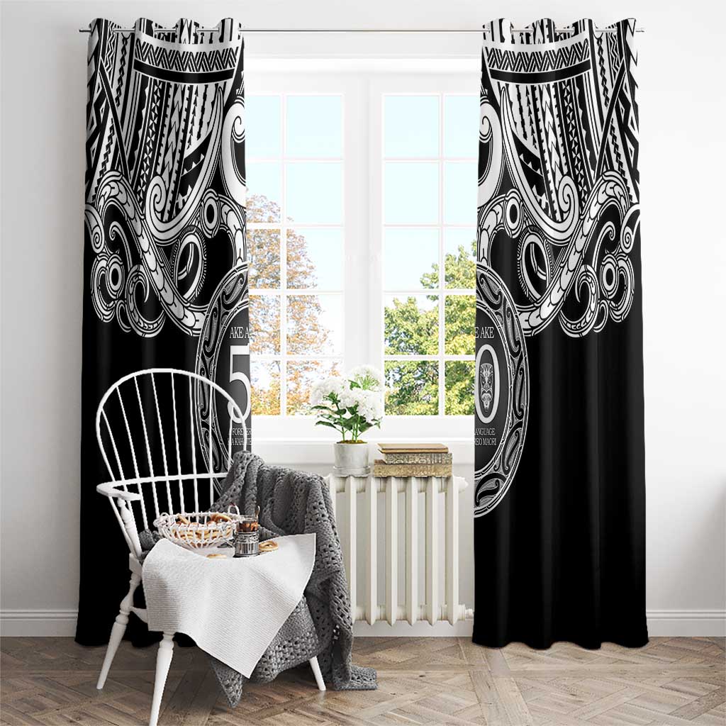 Kia Kaha Te Reo Maori New Zealand Window Curtain 50th Anniversary Ake Ake Ake - Aussie Hoodie