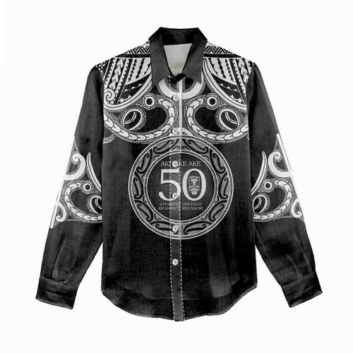 Kia Kaha Te Reo Maori New Zealand Women Casual Shirt 50th Anniversary Ake Ake Ake - Aussie Hoodie