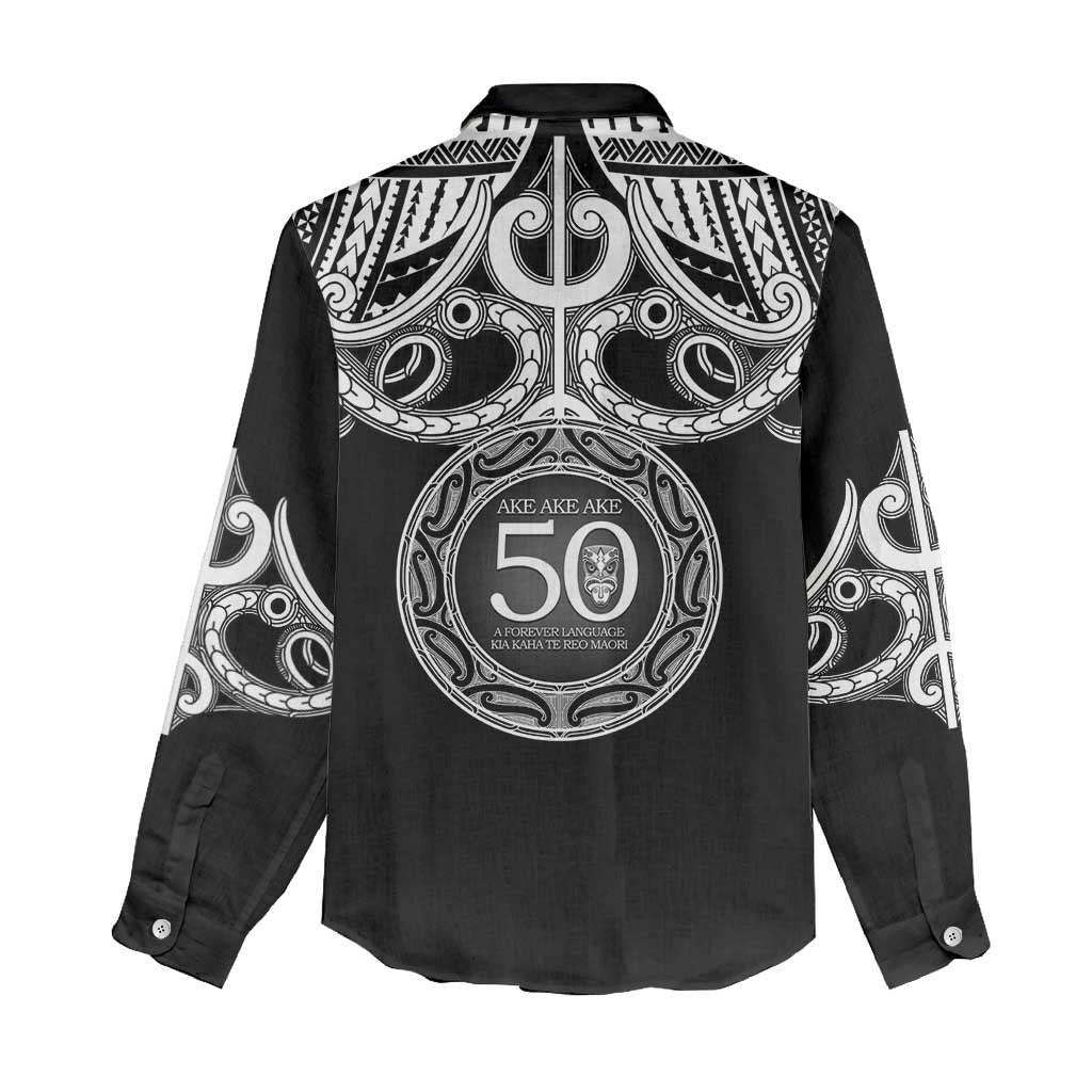 Kia Kaha Te Reo Maori New Zealand Women Casual Shirt 50th Anniversary Ake Ake Ake - Aussie Hoodie