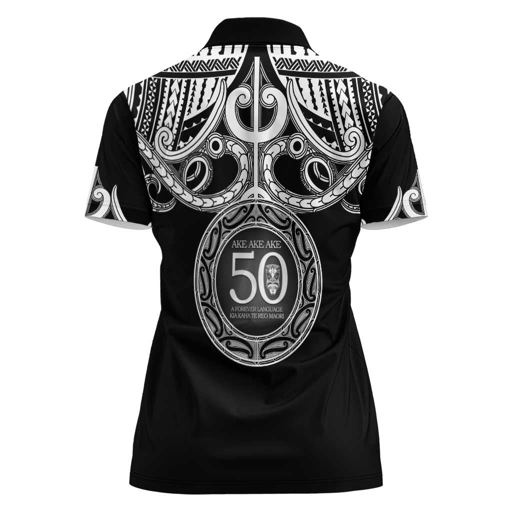 Kia Kaha Te Reo Maori New Zealand Women Polo Shirt 50th Anniversary Ake Ake Ake - Aussie Hoodie