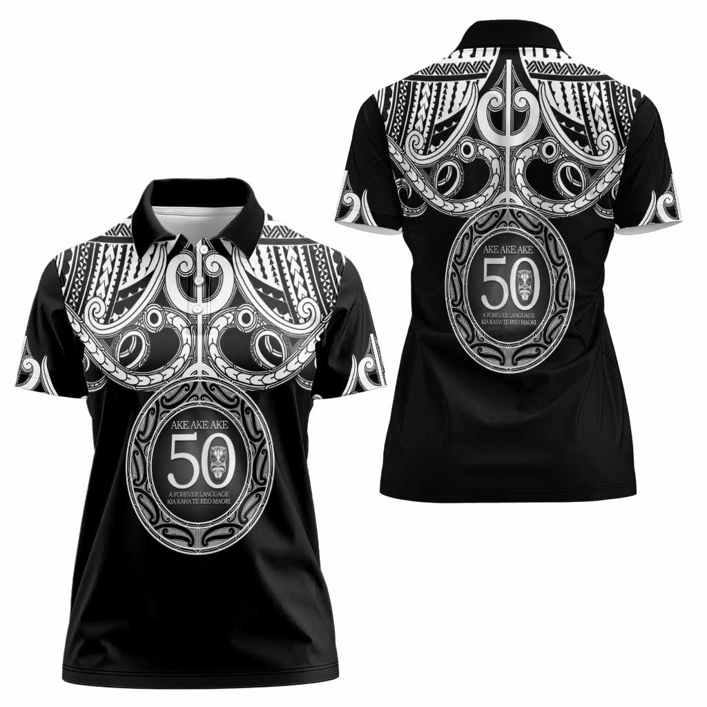 Kia Kaha Te Reo Maori New Zealand Women Polo Shirt 50th Anniversary Ake Ake Ake - Aussie Hoodie