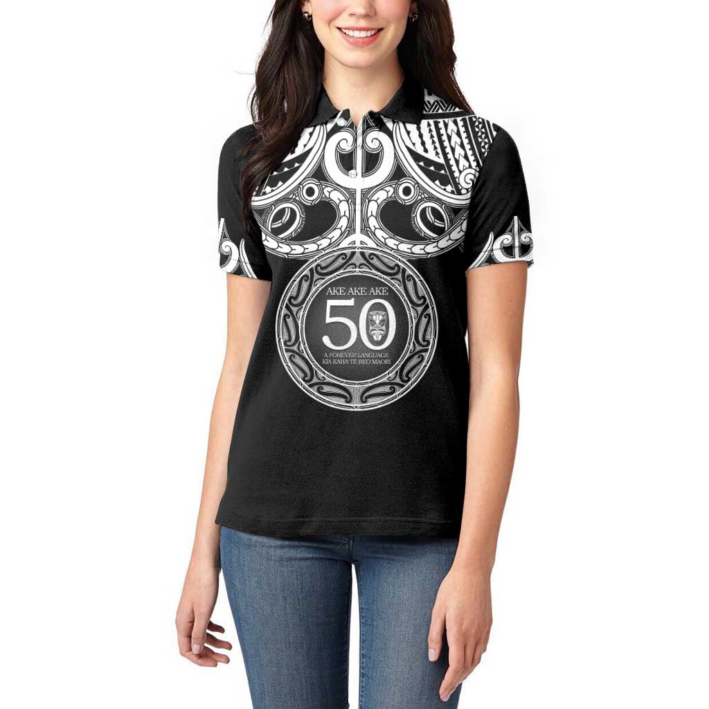 Kia Kaha Te Reo Maori New Zealand Women Polo Shirt 50th Anniversary Ake Ake Ake - Aussie Hoodie