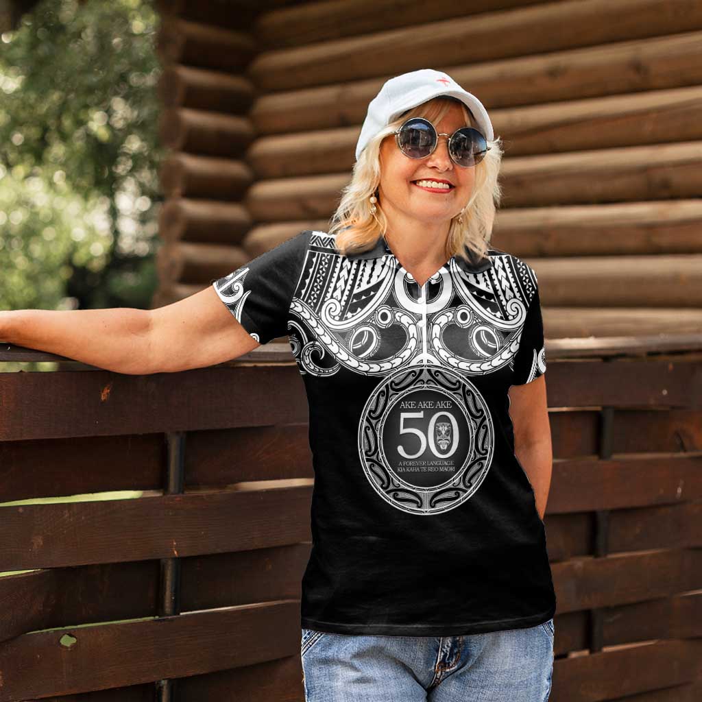 Kia Kaha Te Reo Maori New Zealand Women Polo Shirt 50th Anniversary Ake Ake Ake - Aussie Hoodie