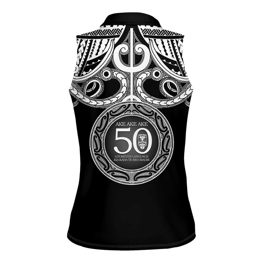 Kia Kaha Te Reo Maori New Zealand Women Sleeveless Polo Shirt 50th Anniversary Ake Ake Ake - Aussie Hoodie