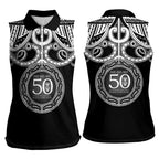 Kia Kaha Te Reo Maori New Zealand Women Sleeveless Polo Shirt 50th Anniversary Ake Ake Ake - Aussie Hoodie