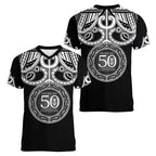 Kia Kaha Te Reo Maori New Zealand Women V-Neck T-Shirt 50th Anniversary Ake Ake Ake - Aussie Hoodie