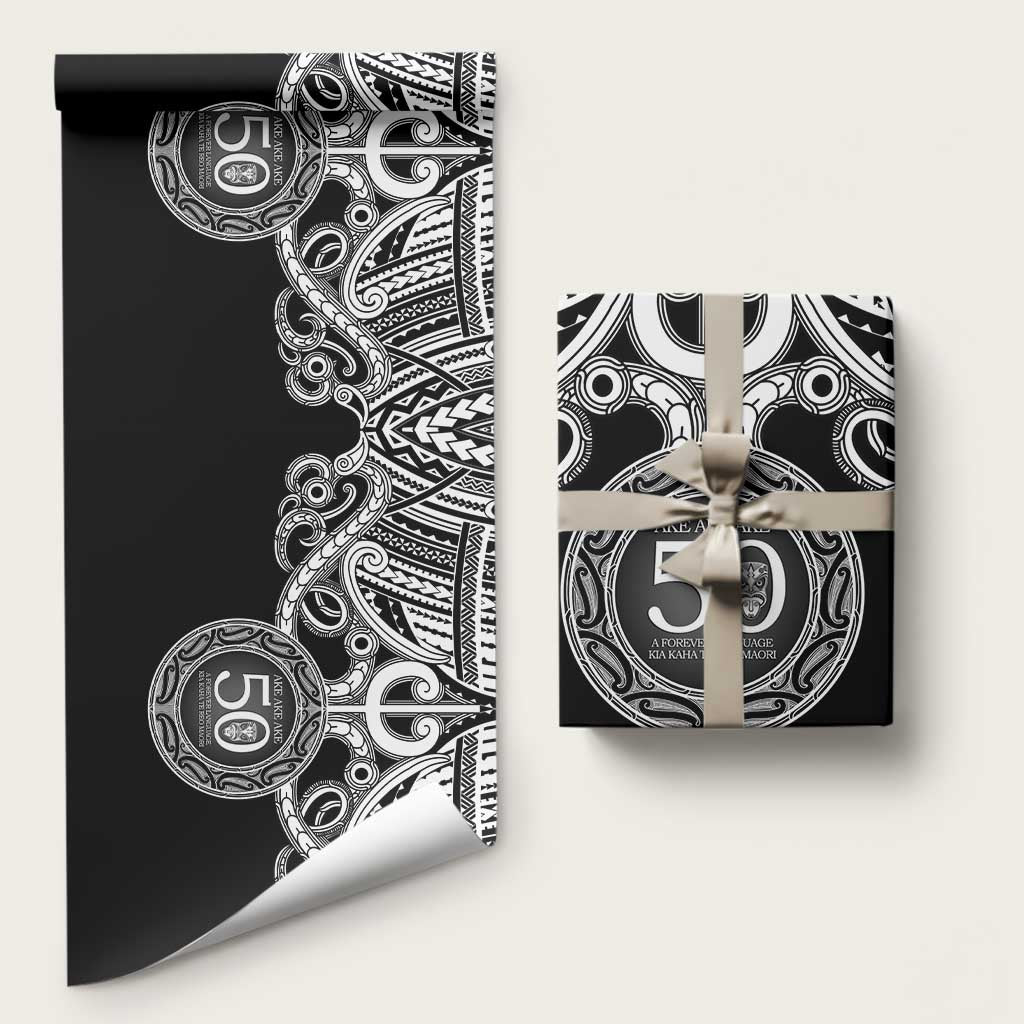 Kia Kaha Te Reo Maori New Zealand Wrapping Paper 50th Anniversary Ake Ake Ake - Aussie Hoodie