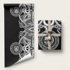 Kia Kaha Te Reo Maori New Zealand Wrapping Paper 50th Anniversary Ake Ake Ake - Aussie Hoodie